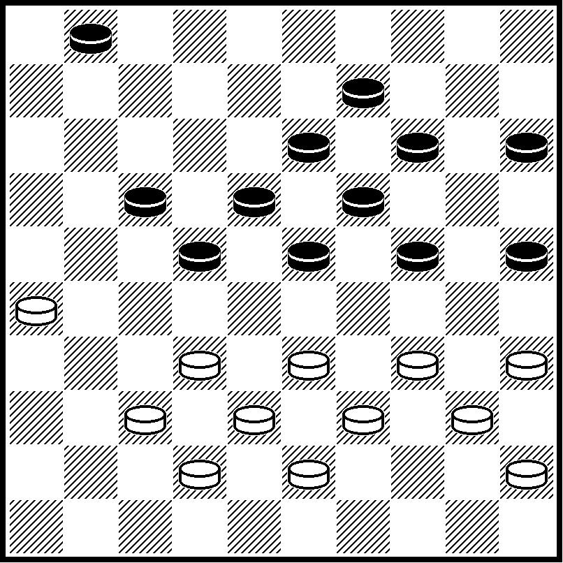Diagrammen spreken! D084, 37-31?! D085, 2-7? Bijdrage Peter Meijler, partij Domtsjev Timmer. Na 37-31 kan zwart damhalen met 22-28, 23-29, 13-18 en 19x48 met remise.