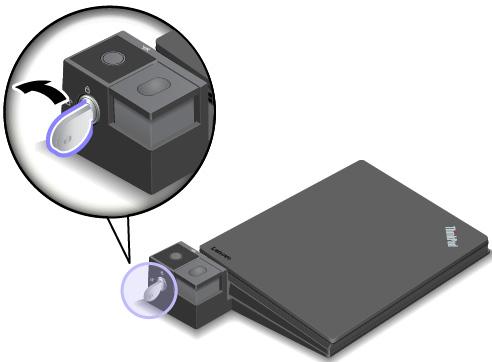 Opmerking: Als u de computer op het dockingstation aansluit, maar het dockingstation niet op de netvoeding aansluit, gaat uw computer over op de batterijmodus.