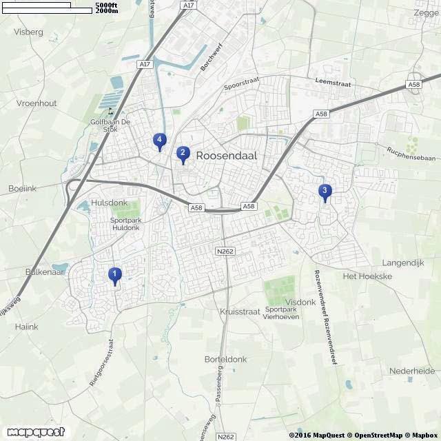 1. Tolbergcentrum 2. Centrum Roosendaal. Dijkcentrum Winkelgebied Score.