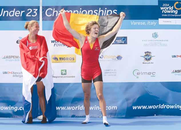 Eveline Peleman Afscheid van de eerste vrouwelijke Belgische wereldkampioene Ook de Gentse Eveline Peleman heeft afscheid genomen van het internationale roeien.