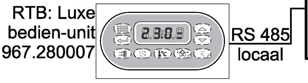 in _/. BASIS PRINT 967.280001 24Vdc in Supply PC: comm.(prog)r=82=3 indien connector......, op basisprint wordt aangesloten schakelt RTB (RS485) uit.