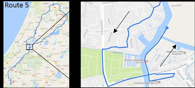 Rozenpad in de woonwijk. Ga aan het einde van het Rozenpad linkasf de Drontermeerlaan op. (Route 5) 15. Neem de vierde afslag links de Korvetwal open rijd deze weg uit. (Route 5) 16.