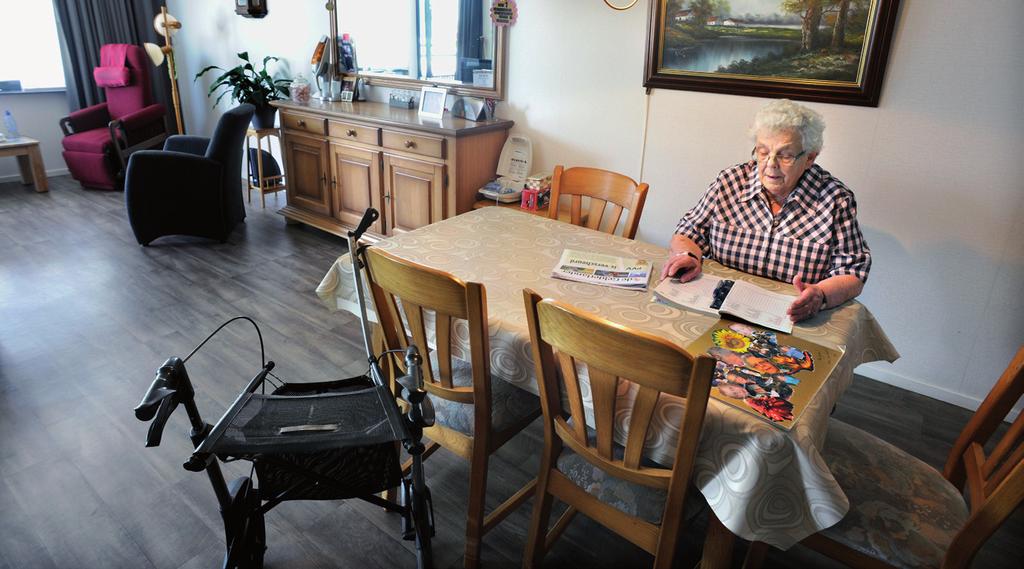 gevestigd. zoveel mogelijk aan op de mo- ben, fijn en veilig leven. De betrok- standigheid van de bewoners.