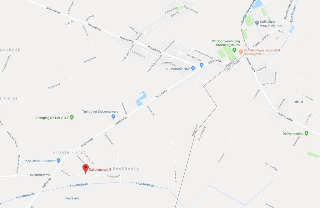 KADASTRALE GEGEVENS Adres Callunastraat 9 Postcode / Plaats 5853 GA Siebengewald Gemeente