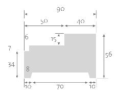 OPDEK 56 x 115 CM Kozijnmaat 56 x 90 is geschikt voor een wanddikte van 70 mm. Kozijnmaat 56 x 115 is geschikt voor een wanddikte van 90mm.