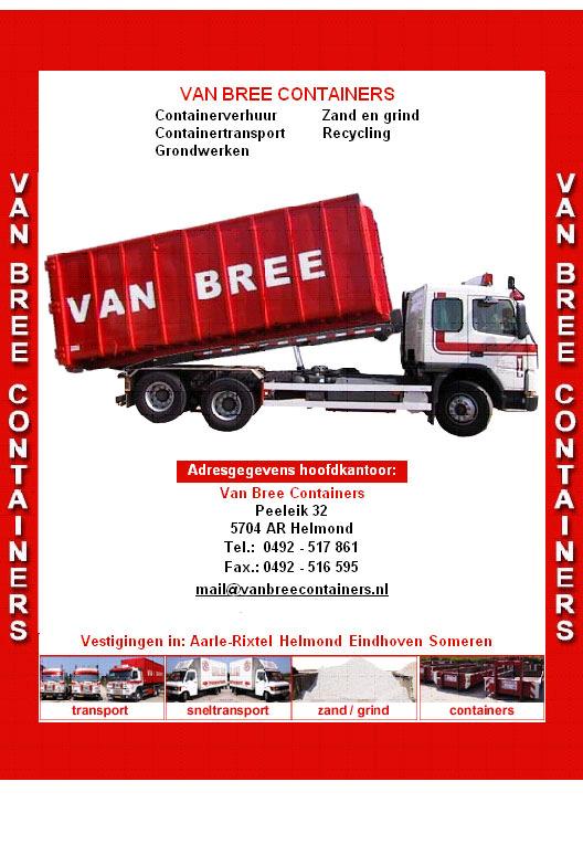 Van Bree Containers Hoofdsponsor van