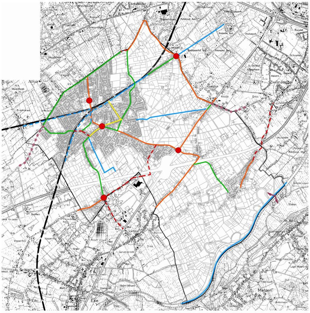 Fietsvoorzieningen Aanleg fietspaden in Baron de Gieylaan Keistraat (tot Rosdamstraat) Bommelstraat (tussen