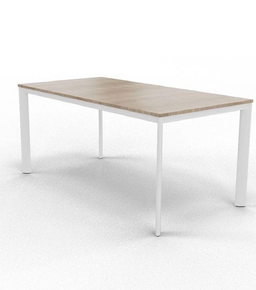 FEBRÜ OVALRÖHR - vergadertafel febru ovalrohr 60/30mm - afmeting 160x80cm