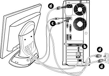 Accessoires (extra, optioneel) 6) De microfoon en audiokabels, indien aanwezig, op de achterkant van de voet aansluiten.