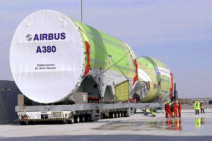 van Airbus (1), vervoerde grote