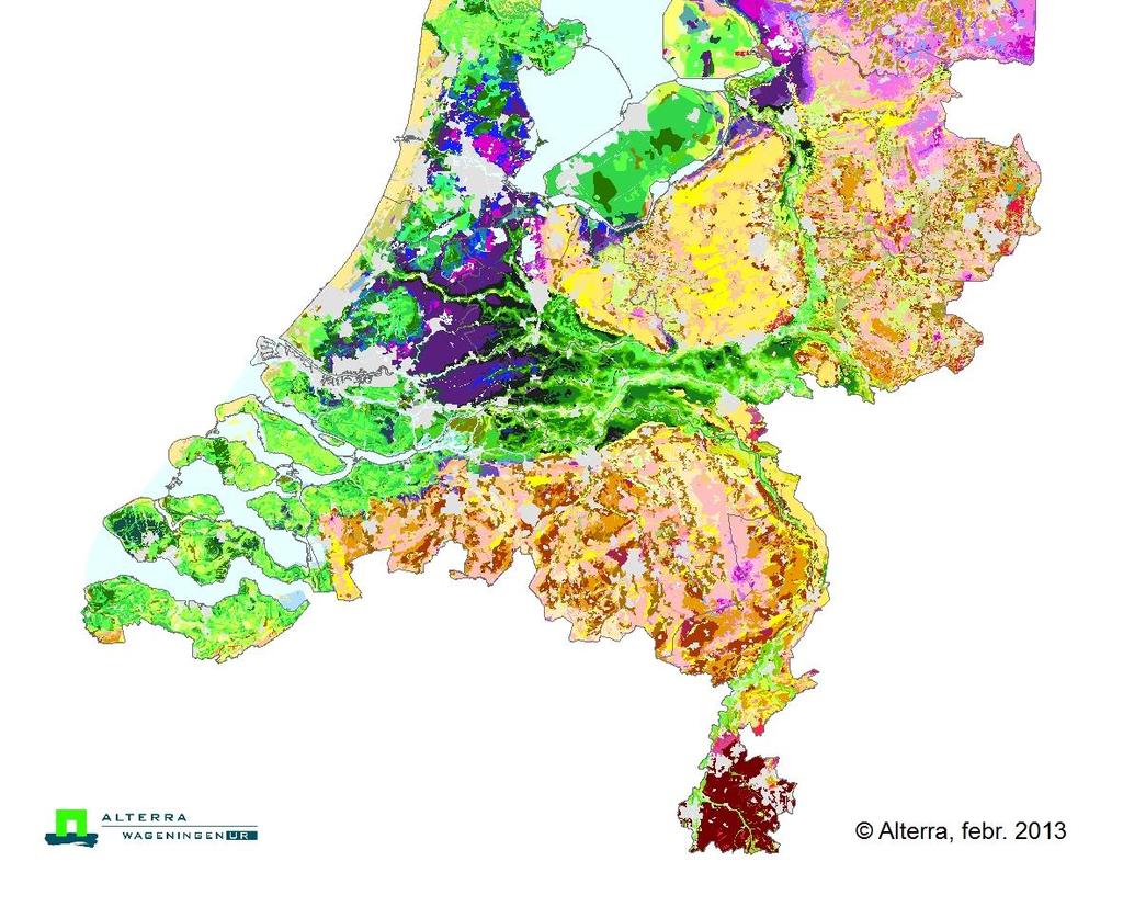 Aanpak vaststellen streefpeilen (2) - Bij andere grondsoorten dan zand wordt een drooglegging van 50 cm aangehouden. Daarbij wordt gebruik gemaakt van de bodemfysische eenhedenkaart 2012.