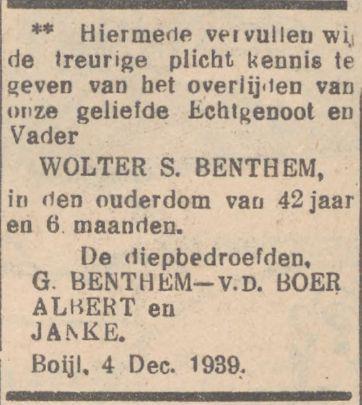 december 1939 werd het