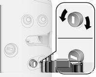 Druk op Å om: De bagageruimte (achterdeuren / achterklep en zijschuifdeuren) is ontgrendeld. Als de bagageruimte vergrendeld is, brandt de LED in de toets.