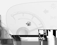 Instrumenten en bedieningsorganen 77 Brandstofmeter Door brandstofresten in de tank kan de hoeveelheid brandstof die kan worden bijgetankt kleiner zijn dan de gespecificeerde tankinhoud.