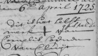 (VAN DER) KLUIJT, gedoopt Willeskop, doopgetuige Cornelia Jans, (bron: Oudewater O.K.) op 15-4-1689, overleden 1727, begraven Montfoort 24-9-1727, zoon van Coenraad/Koen Jansz.