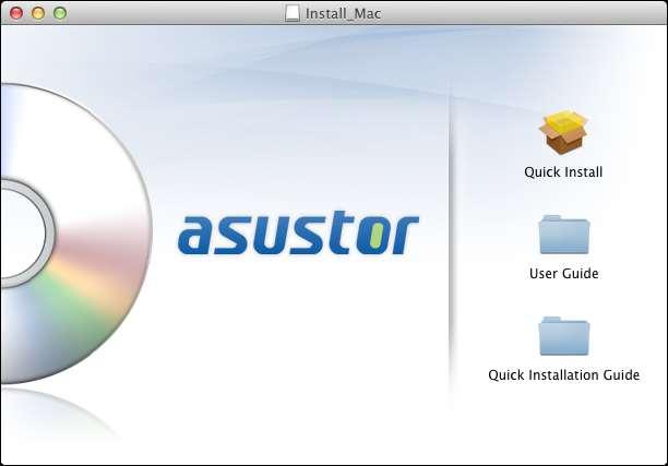 autorun-menu van de cd. De installatiewizard installeert ASUSTOR Control Center op uw computer.