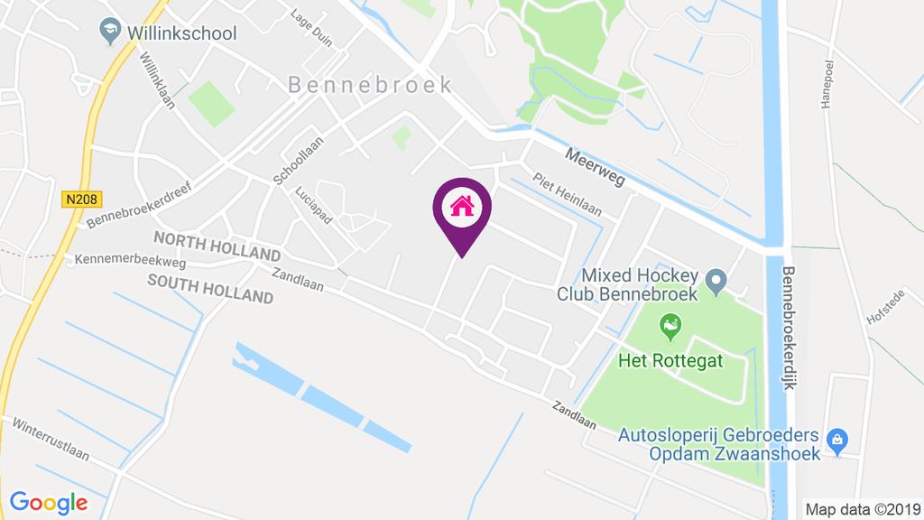LOCATIE Bennebroek Bennebroek is het meest zuidelijke deel van Zuid-Kennemerland in de provincie Noord-Holland tussen de gemeenten Heemstede en Hillegom.