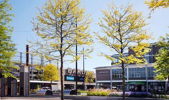 Binnenkort wordt dit gebied uitgebreid met appartementengebouw Het Havenhuys. Met de Rijnhaven voor de deur en twee supermarkten, moderne winkels en gezellige horeca om de hoek.