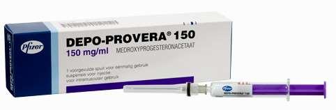 Hormonale methoden : progestageen Prikpil (Depo-Provera ) o