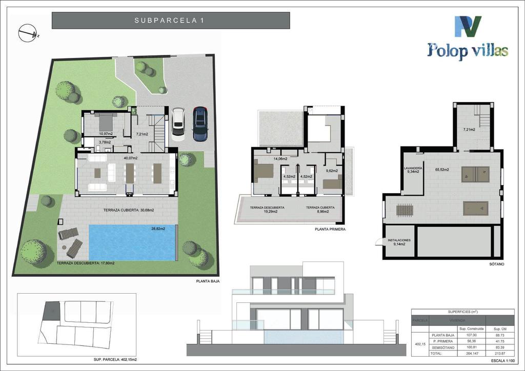 Subkavel I Villa Aqua Eerste verdieping Souterrain