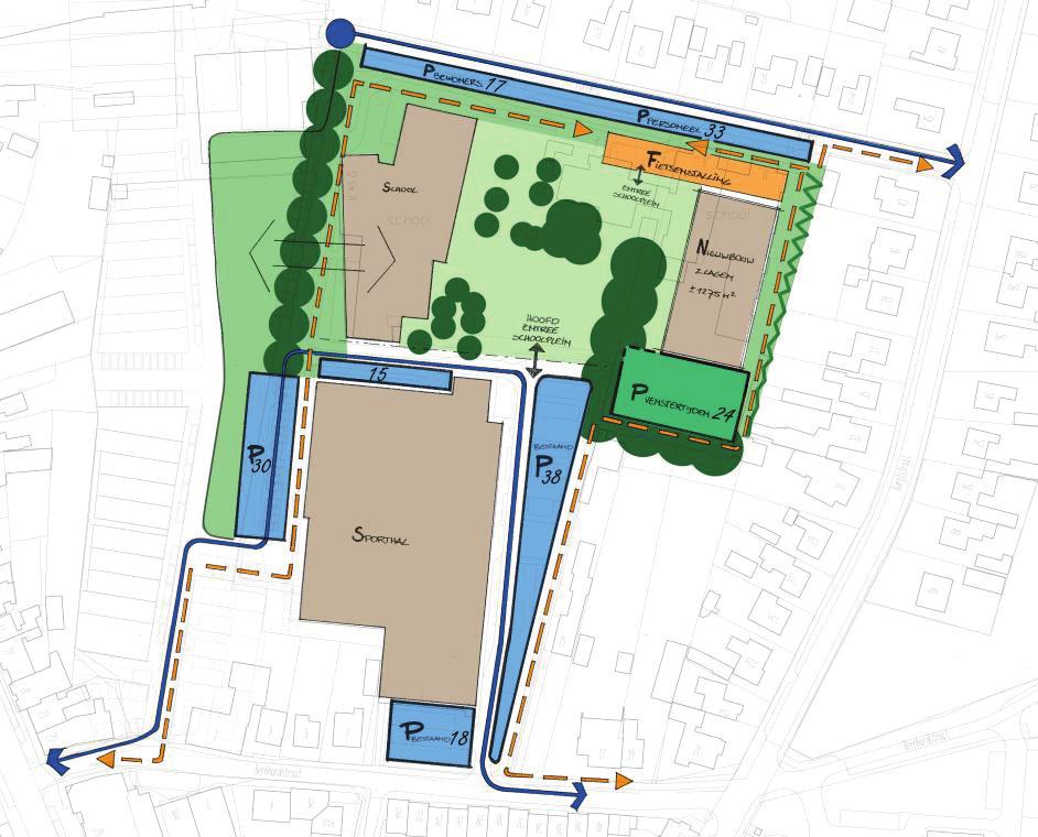 Modellen schoolomgeving Parkweg 3 Modellen schoolomgeving Parkweg In het kader van deze studie zijn drie modellen nader uitgewerkt voor de inrichting van de schoolomgeving.