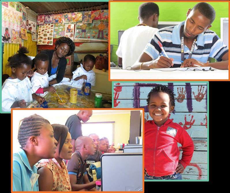 Kleuteronderwijs De Sinekhaya Kleuterschool is een school in Diepsloot waar circa 100 kinderen naar school gaan.