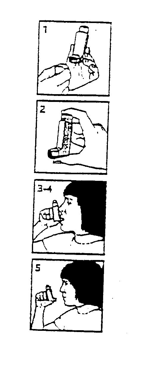 1.3.1 : Bijsluiter Bladzijde : 5 apotheker. Indien u problemen heeft de inhalator met één hand te bedienen, zoals in de plaatjes wordt getoond, gebruik dan twee handen.