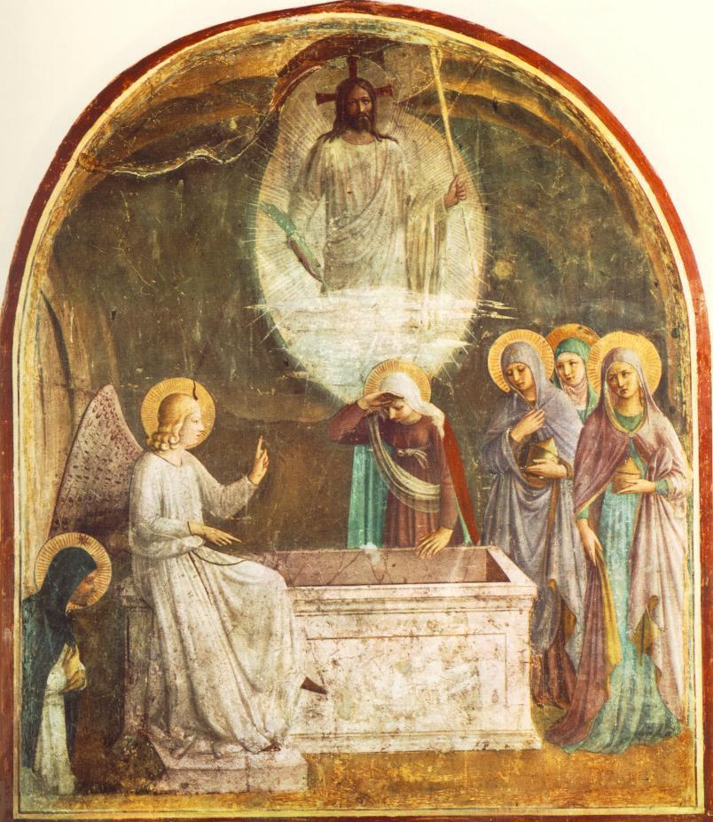 Het open Huis Christ and Women at the Tomb ANGELICO, Fra Resurrection of San Marco,