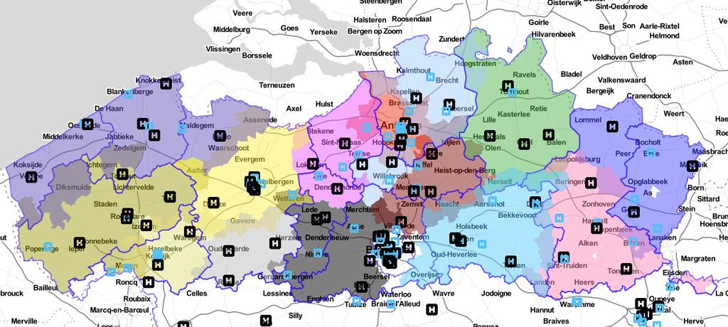 IMPLEMENTATIE PILOOTPROJECTEN REGIONALE ZORGSTRATEGISCHE PLANNING 14 Locoregionale