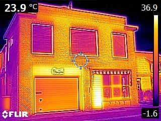 thermografische foto s (infraroodfoto s).