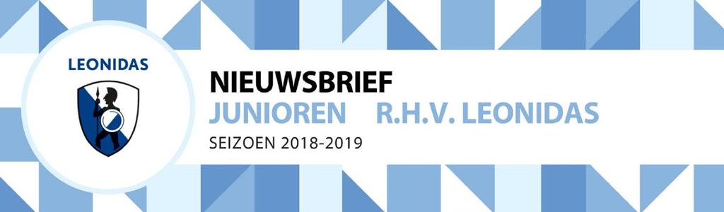 Nieuwsbrief 6 19 april 2019 De meivakantie staat voor de deur. Dus de competitie en de trainingen liggen even stil. Maar dat wil niet zeggen dat er niks te doen is op Leonidas in de meivakantie.