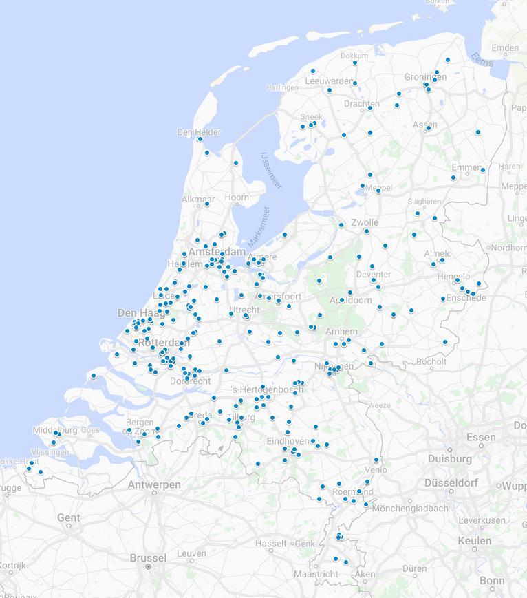 Bijlage A: Overzicht meetlocaties laagspanningsnet Tabel A.