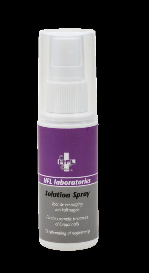 Solution Spray 50ml 3Jr 1Jr Uniek en gepatenteerd product tegen schimmel- en gist infecties zoals mycosenagels. Komt op de nagels en de omringende huid terecht door het gebruik van een spray.