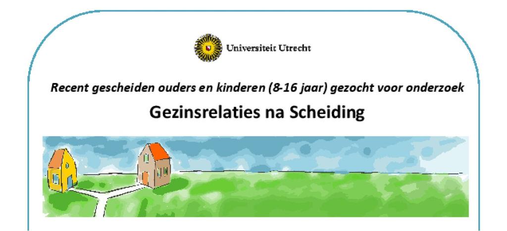 Gezinsrelaties na scheiding. Download hier de flyer In Nederland maken jaarlijks ongeveer 70.000 thuiswonende kinderen een scheiding van hun ouders mee.