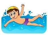 Zwemmen en turnen Het 1 ste, 5 de en 6 de leerjaar van de lagere school gaan zwemmen.