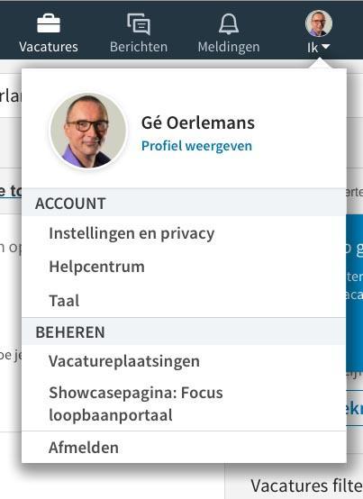 Helpcentrum Door op je foto rechtsboven in de grijze balk te klikken, krijg je toegang tot een dropdown menu. Onderaan vind je het Helpcentrum.