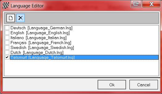 6.1.2 Een Taal verwijderen. Met Configuratie / Taal kunt u ook een taal verwijderen, behalve German, English, Italian en Frence.