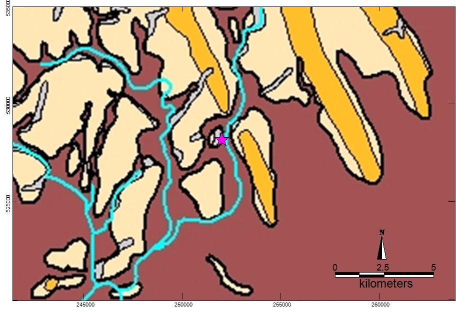 Plangebied op de geologische kaart van Nederland. 8 Afbeelding 4.