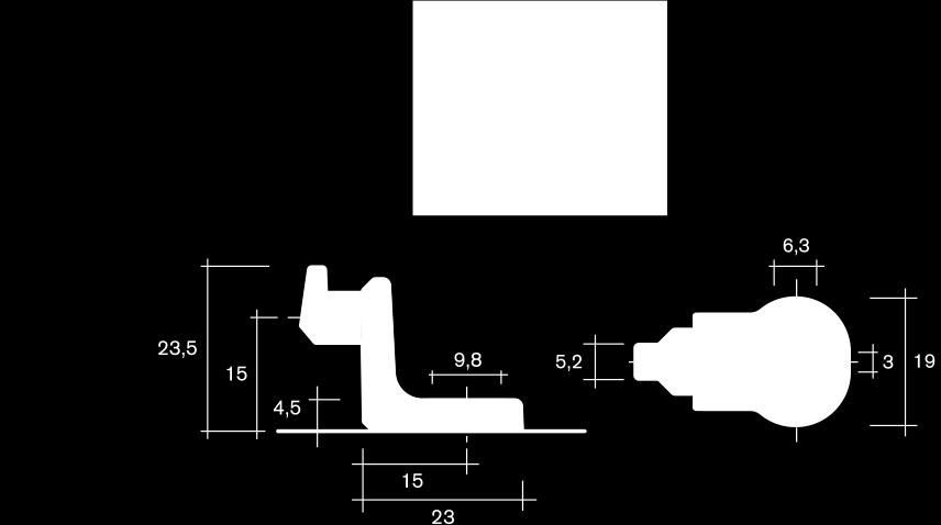 A312953 verzinkt 50 50 15 A312954 verzinkt 60 60 15 A312955 verzinkt 80 80 15 A312956