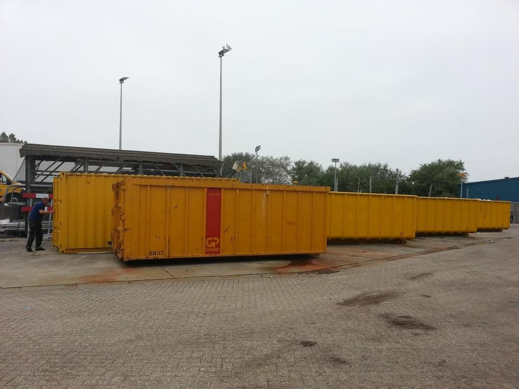 Investering (geschat) 5500 euro In geval er 1 extra wisselcontainer wordt ingezet voor zowel huisvuil/ tuinvuil/ grofvuil en puin en hiervoor een bestaande GP Groot container kan worden ingezet.