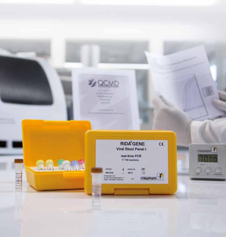 R-Biopharm AG RIDA GENE Meer dan een PCR test Flexibel: gevalideerd voor een breed scala aan manuele en geautomatiseerde extractiemethoden; kan uitgevoerd worden op meest gebruikelijke real-time PCR