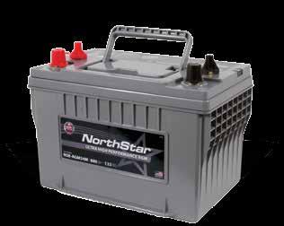 STARTBATTERIJEN BATTERIJEN MET ULTRAHOGE PRESTATIES De beste technologie ter wereld voor start- en cyclische batterijen NORTHSTAR BATTERY 99.