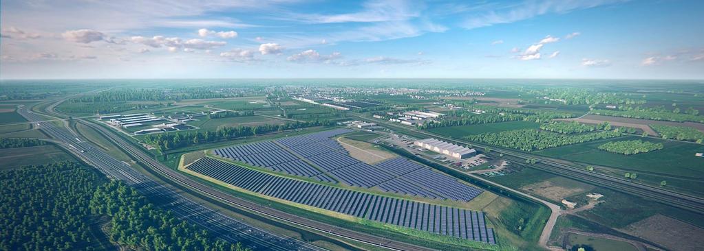 Voorbeeldproject Duurzame energie Zonne-energie Avri Solar, Geldermalsen Grootste zonnepark op een voormalige