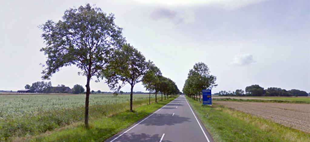 Visie op beplanting N361 noord Beplanting langs landschappelijke en oude wegen Het grootste deel van de N361 is nu beplant met bomen, alleen het Lauwersmeergebied en het nieuw aan te leggen tracé