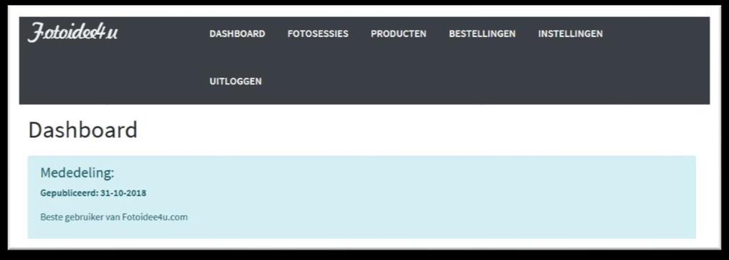 1. Starten met fotoidee4u.com Fotoidee4u is een online portal waarbij je eenvoudig je gemaakte foto's kunt presenteren en verkopen.