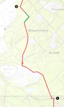 ROUTEWIJZIGINGEN LOOP LANGS DE HUNEBEDDEN (181203, blad 6) ETAPPE 15 DIEVER - APPELSCHA AANPASSING ROUTE BIJ [4] (28 JULI 2016) De laatste aanduiding van [4] blijkt niet helemaal duidelijk.