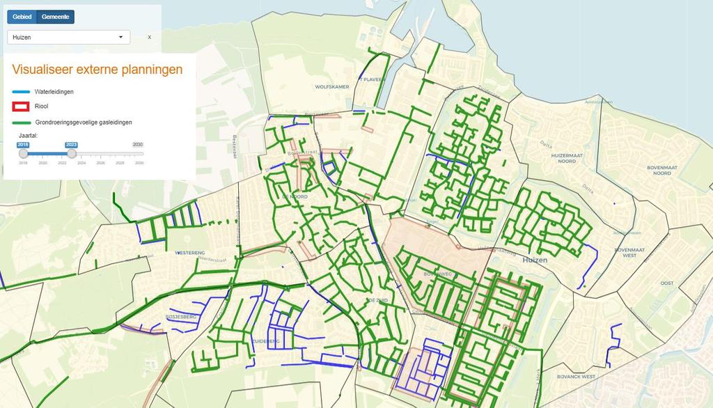 De planning van werkzaamheden is een belangrijk onderdeel binnen een warmtetransitie-visie.