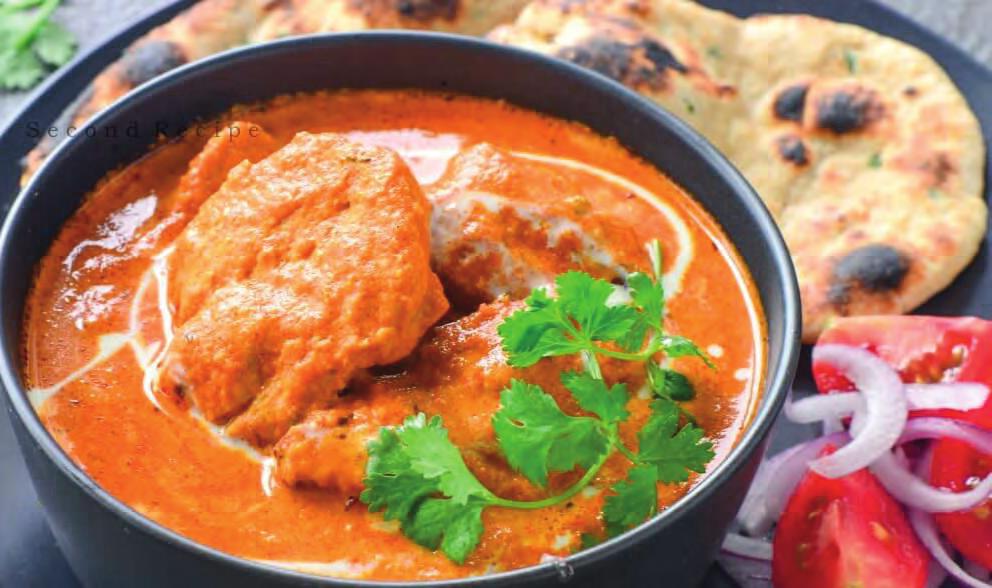 Kip Gerechten Alle gerechten worden geserveerd met Saffraan basmati rijst All dishes will be served with Saffron basmati rice 30.Chicken Korma 16.