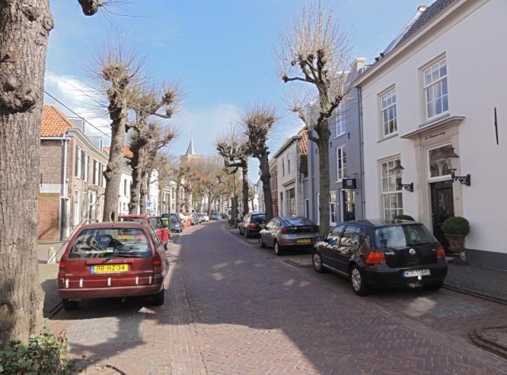 Onderweg zien we al de vrolijke kleuren van de bloembollenvelden.