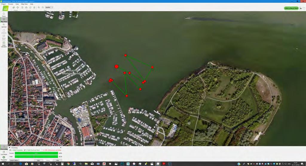 Techniek Drone mapping Omschrijving Tbv het project zijn ca 100 digitale gekalibreerde luchtfotos foto s gemaakt.